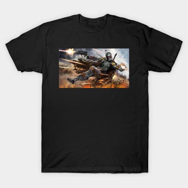 Deadliest bounty hunter in the galaxy T-Shirt by uncannyknack